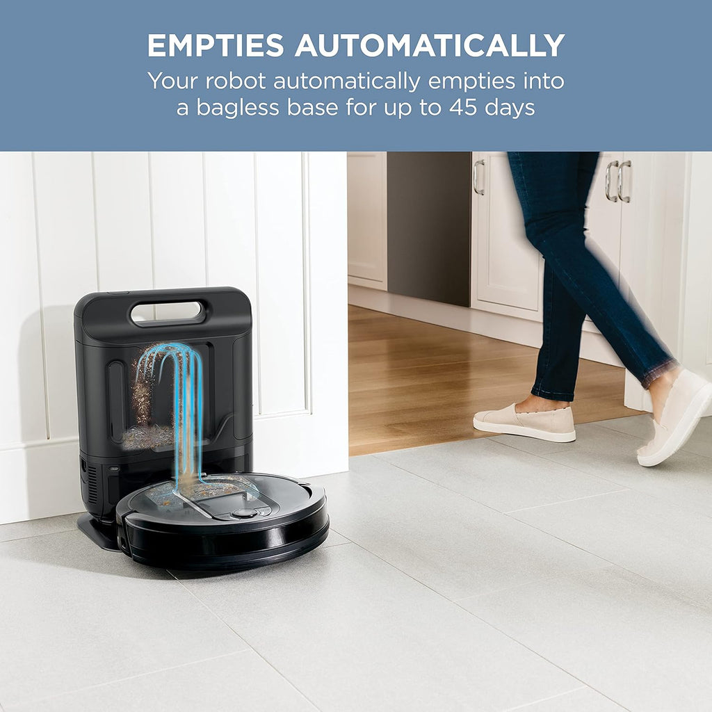 Robot Vacuum & Mop Combo, Powerful Suction, Matrix Plus, 60-Day Debris Capacity, HEPA Bagless Self Empty Base, Sonic Mopping, Home Mapping for Pet Hair - Carpets & Hardfloor, AV2610WA wourant