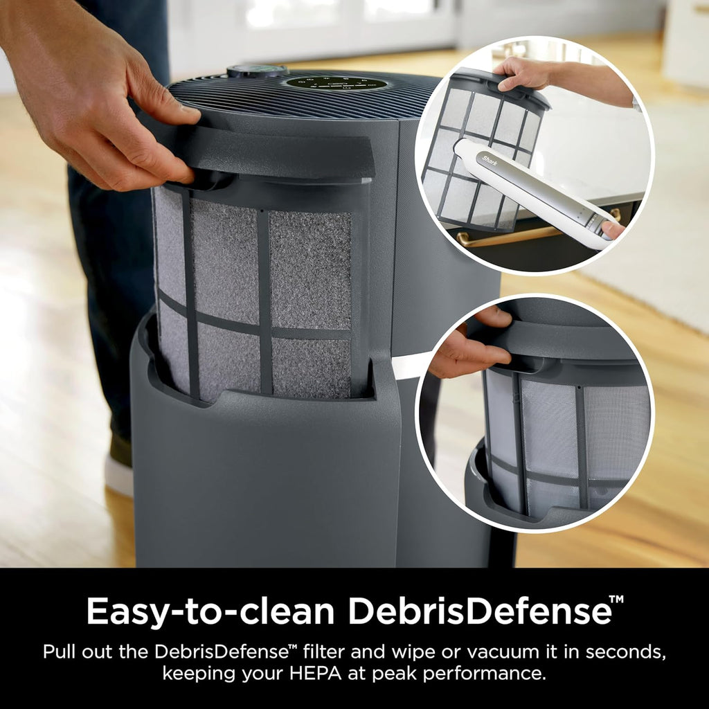 Air Purifier Compact Pro with Long-lasting HEPA Exceeding Filtration, For Pet Dander, Dust, Smoke, Allergens, Up to 250 sq. ft. wourant