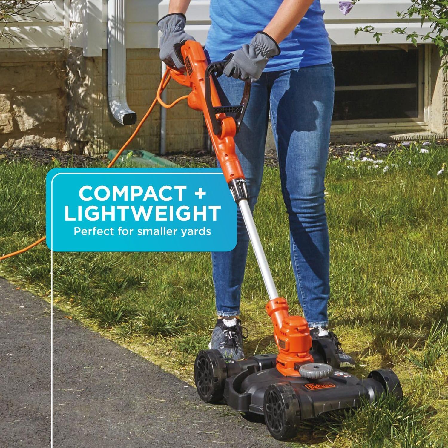 BLACK+DECKER 3-in-1 Corded Lawn Mower, String Trimmer & Edger, 12-Inch (BESTA512CM) wourant