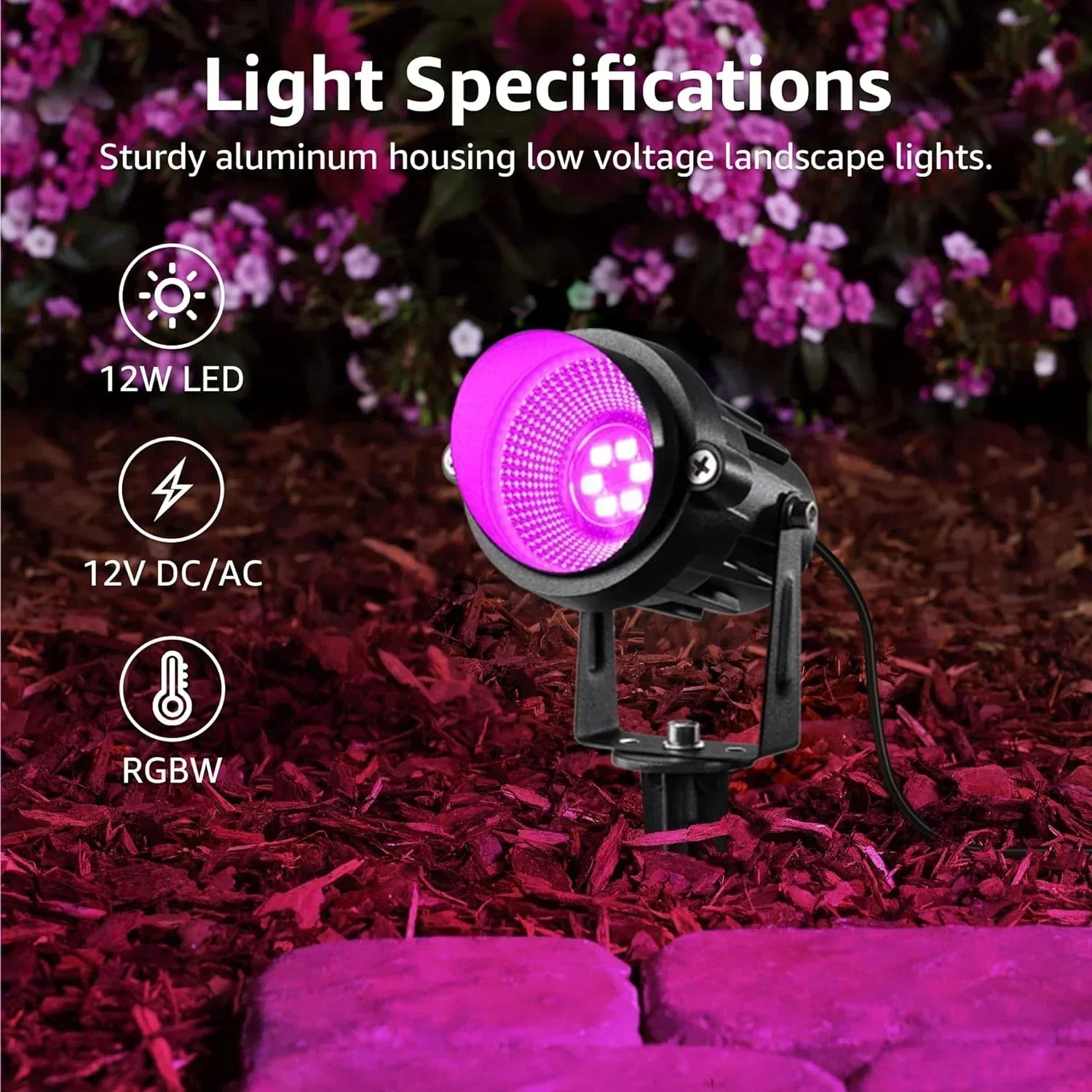 LED Landscape Lighting Kit Color Changing Waterproof Landscape Lights wourant