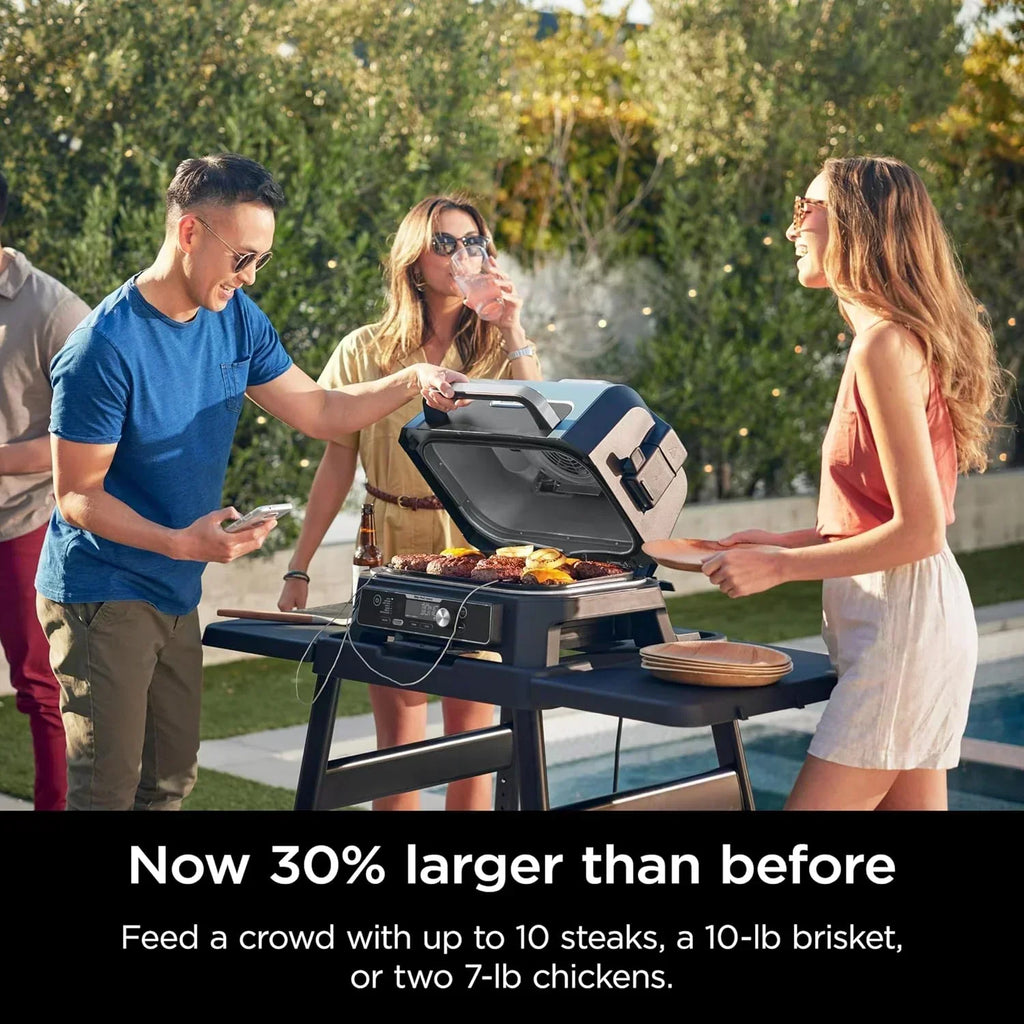 Ninja Woodfire Pro XL Outdoor Grill Smoker Thermometer 4-in-1 Master Grill BBQ Smoker Outdoor Air Fryer wourant
