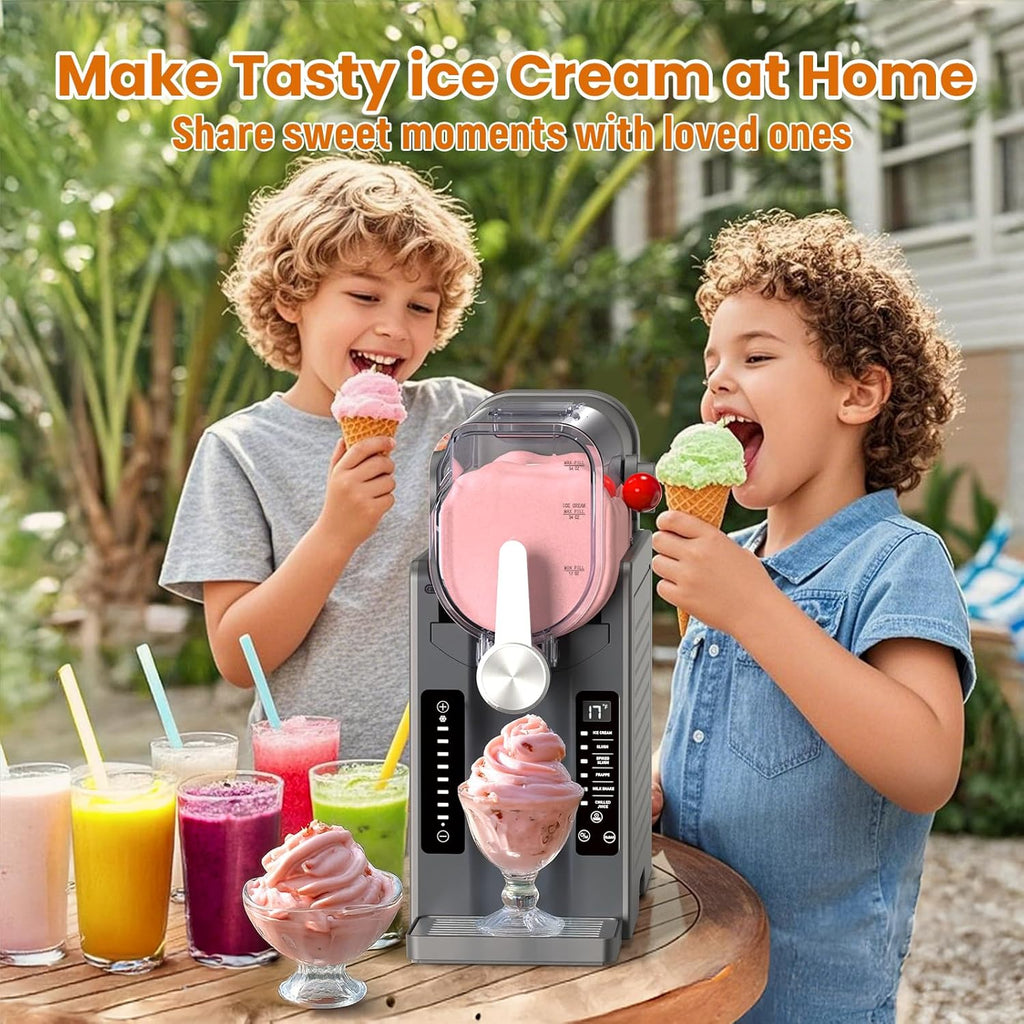Slushie Machine - Professional Frozen Drink Maker No Ice Needed- Slushy Machine for Home with LED Display - One-Touch Reservation & 6 Pre-set Programs for Frozen Margaritas, Frappés & Ice Cream wourant