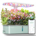 Hydroponic Planting System Kit, App and WiFi Controlled Smart Indoor Garden with 24W Full Spectrum Grow Light wourant