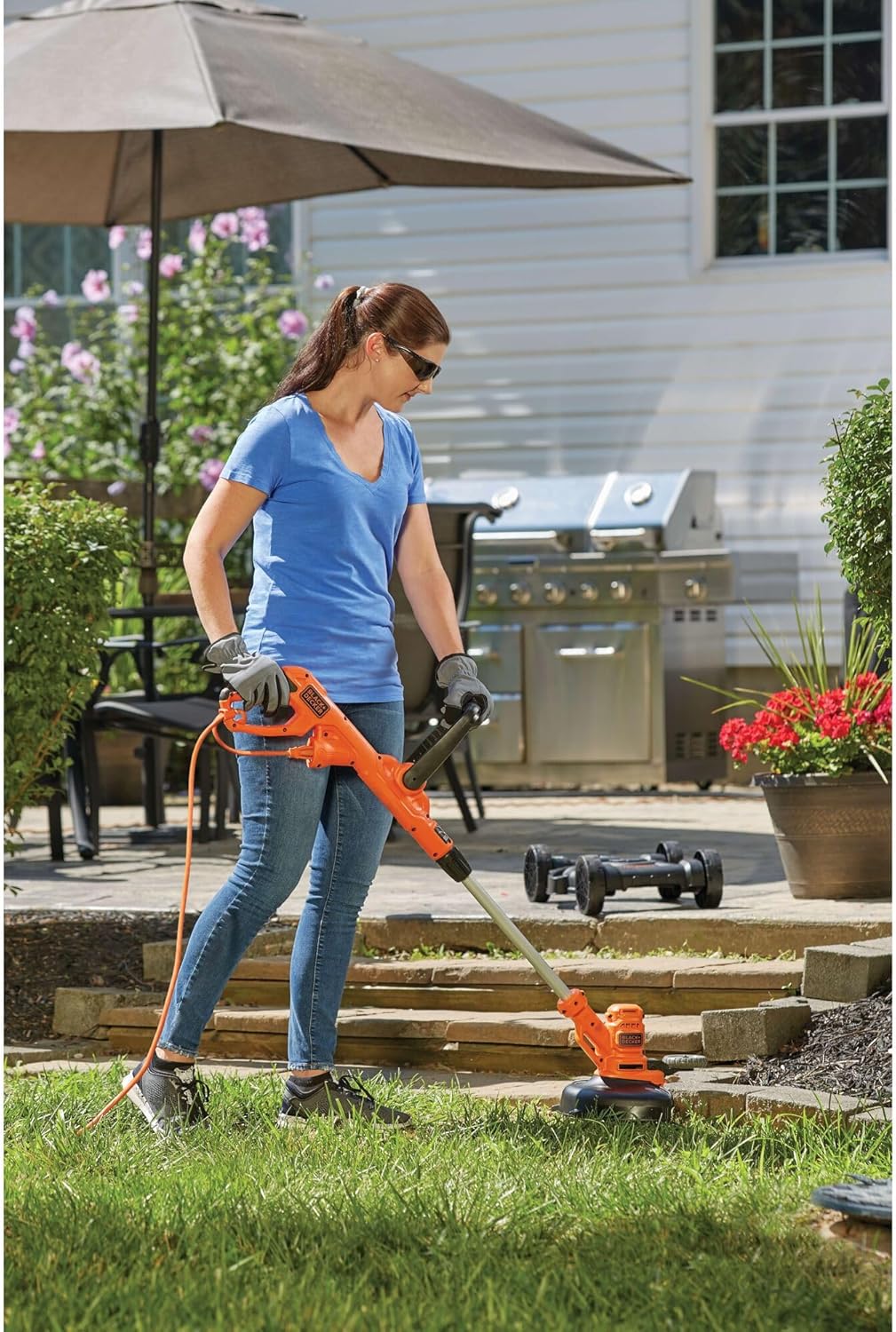 BLACK+DECKER 3-in-1 Corded Lawn Mower, String Trimmer & Edger, 12-Inch (BESTA512CM) wourant