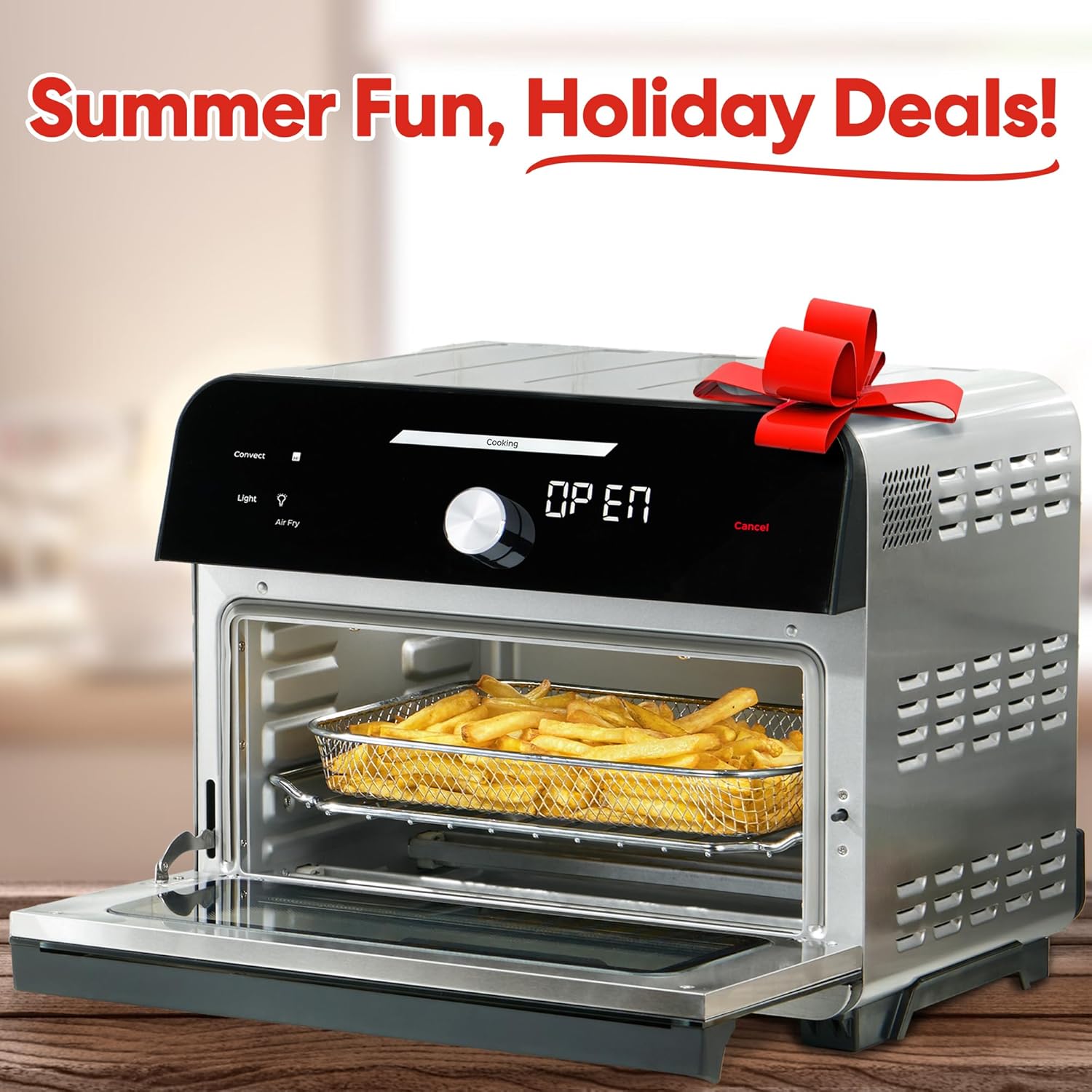 Instant Pot Omni Plus 19QT/18L Toaster Oven Air Fryer, 10-in-1 Functions, Fits 12" Pizza, Crisp, Broil, Bake, Roast, Toast, Warm, Convection, 100+ In-App Recipes, from the Makers of Instant Pot, Black wourant