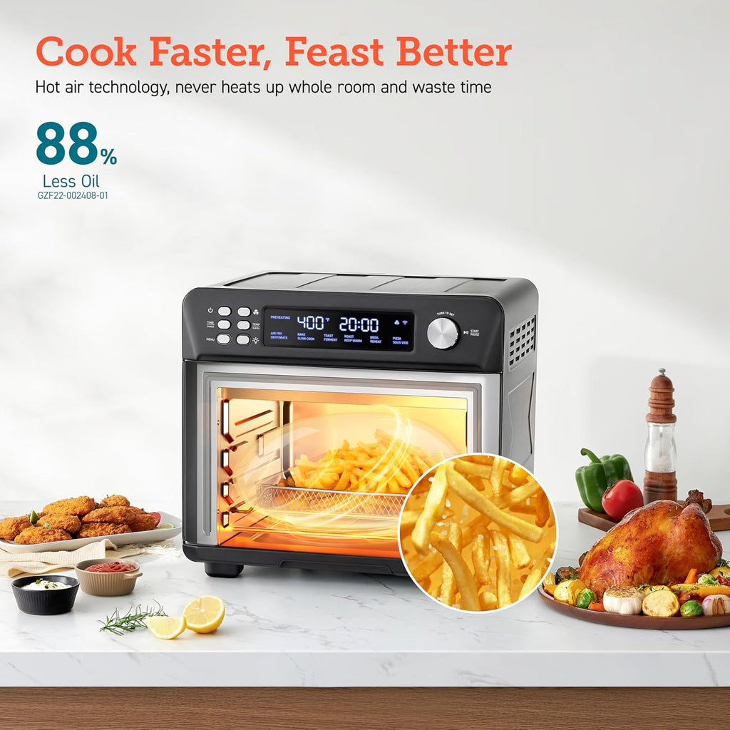 COSORI Smart 12-in-1 Air Fryer Toaster Oven Combo Airfryer Convection Oven Countertop wourant
