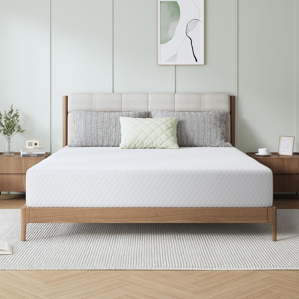 Novilla 10 Inch Queen Mattress, Memory Foam Mattress Queen with Breathable Comfort Layer & High-Density Base Foam for Pressure Relief & Support, CertiPUR-US Certified for a Cool & Refreshed Sleep woonhhop