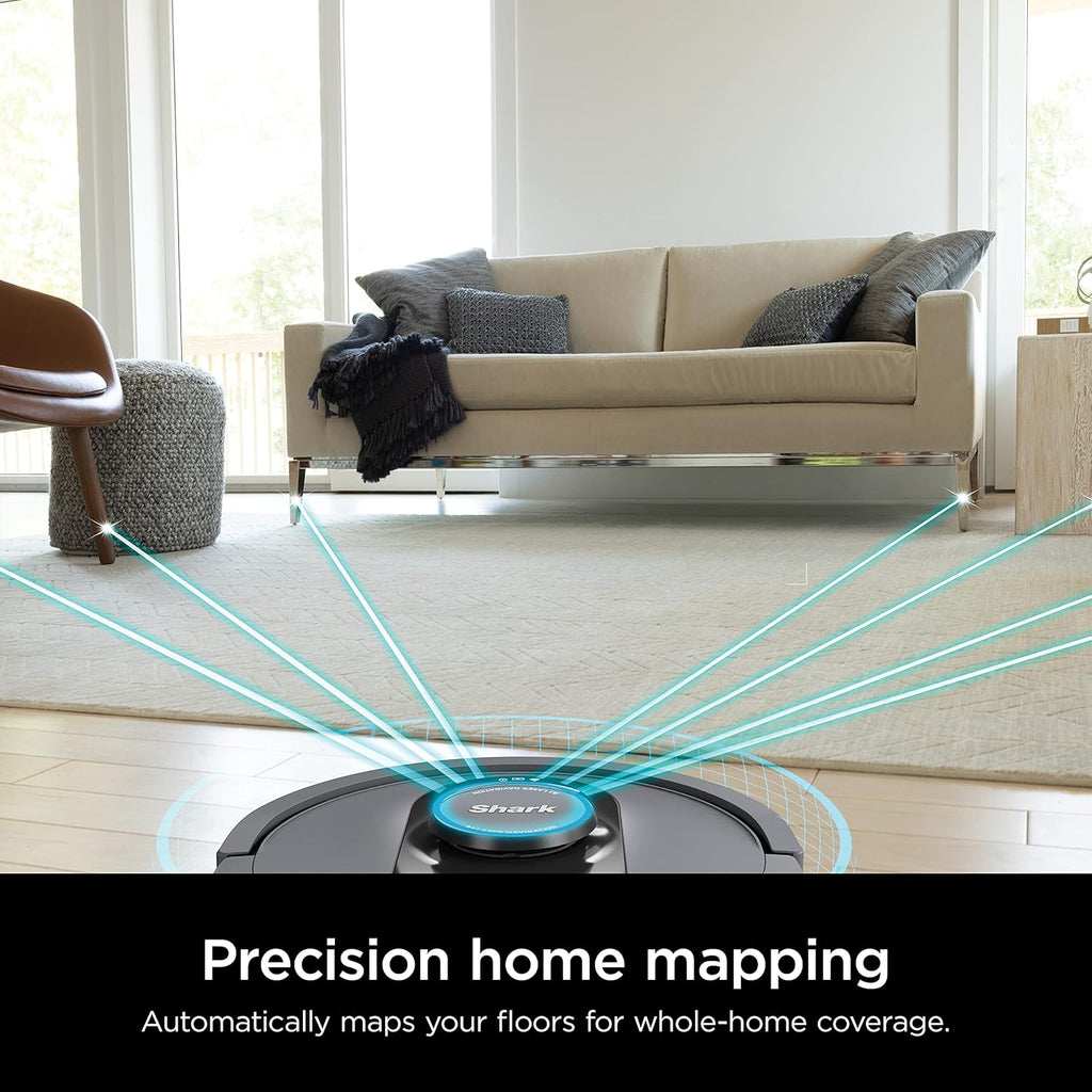 Voice Control Robot Vacuum with Matrix Clean Navigation, Home Mapping, 60-Day Capacity, XL Self-Empty Base for Homes with Pets, Carpet & Hard Floors, Cool Grey wourant