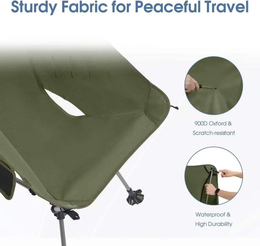 Portable Camping Chair Plus Folding Chair for Backpacking and Hiking wourant