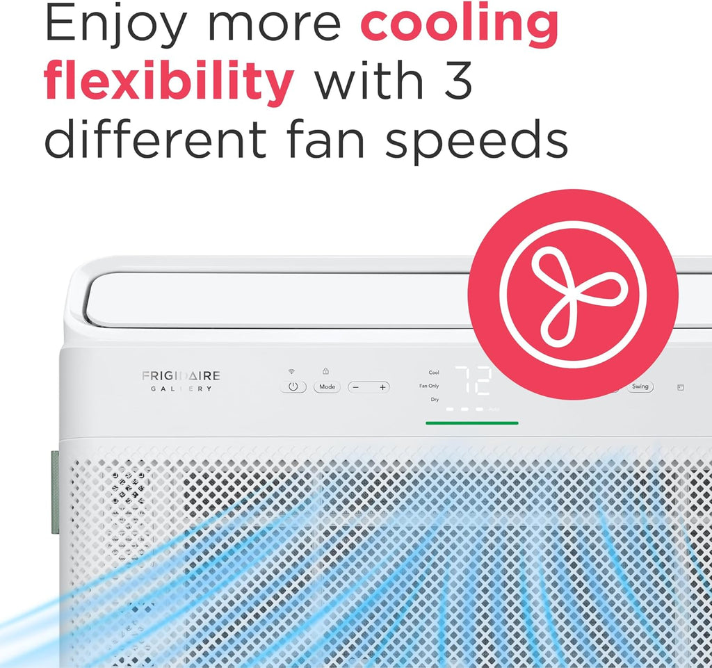 Frigidaire GHWQ103WC1 Inverter Quiet Temp Room Air Conditioner, 10,000 BTU with Wi-Fi Connected, Works with Alexa, Energy Star Certified, Easy-to-Clean Washable Filter, in White wourant