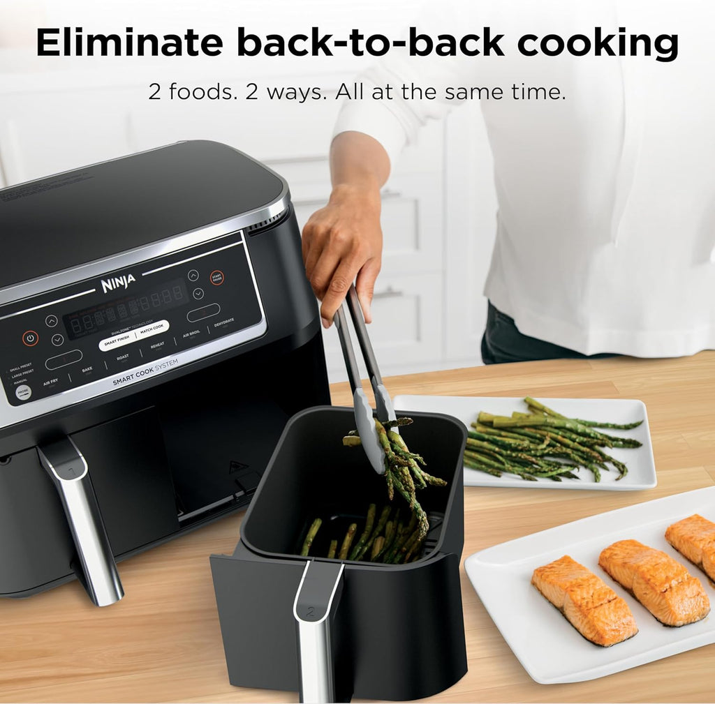 Ninja Foodi 6-in-1 FlexBasket Air Fryer with 7-Quart MegaZone and Basket Divider wourant