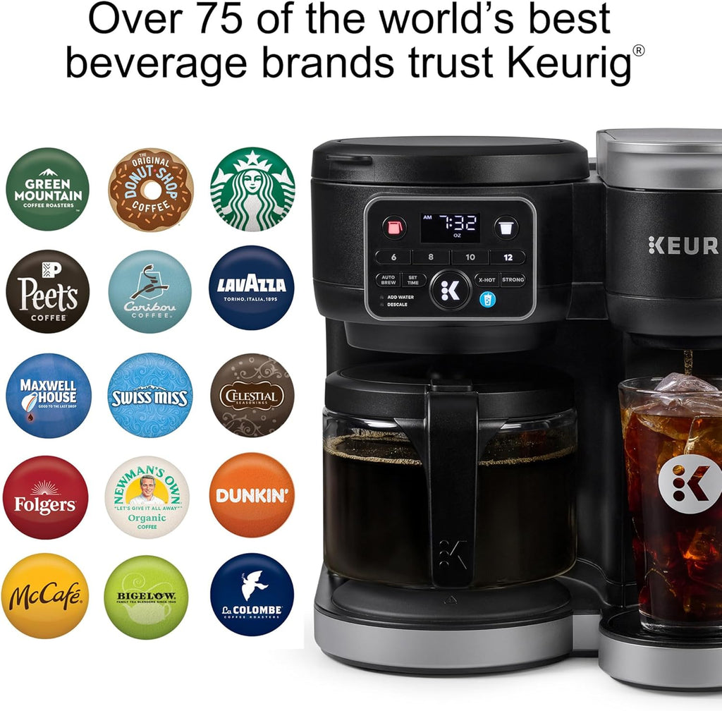 Keurig K-Duo Hot & Iced Single Serve & Carafe Coffee Maker, MultiStream Technology, 72oz Reservoir (Gen 2) woonhhop
