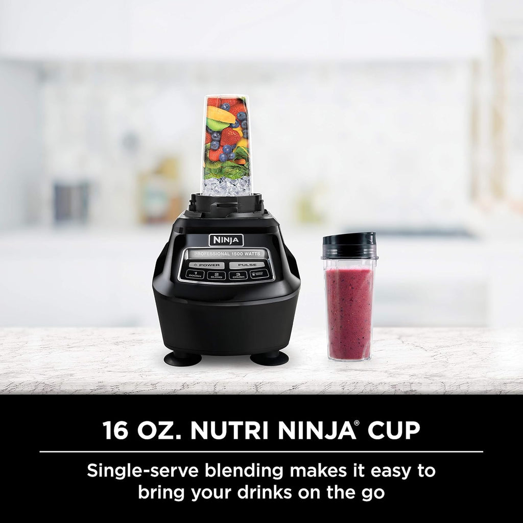 Ninja Mega Kitchen System, 1500-Watt, 72-Ounce Full-Size Blender and 8-Cup Food Processor with (2) 16-Ounce To-Go Cups wourant