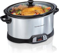Hamilton Beach 8 Quart Programmable Slow Cooker Three Temperature Settings Dishwasher Safe Crock wourant