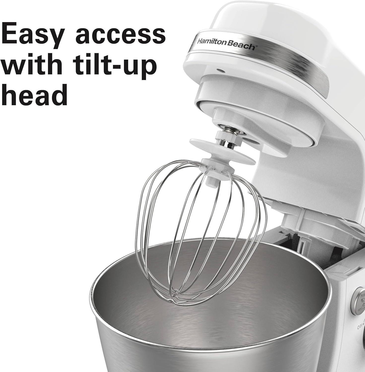 Hamilton Beach Electric Stand Mixer, 4 Quarts, Dough Hook, Flat Beater Attachments, Splash Guard 7 Speeds with Whisk, Black wourant