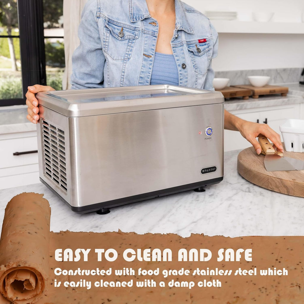 Whynter ICR-300SS 0.5-Quart Stainless Steel Rolled Ice Cream Maker With Compressor wourant