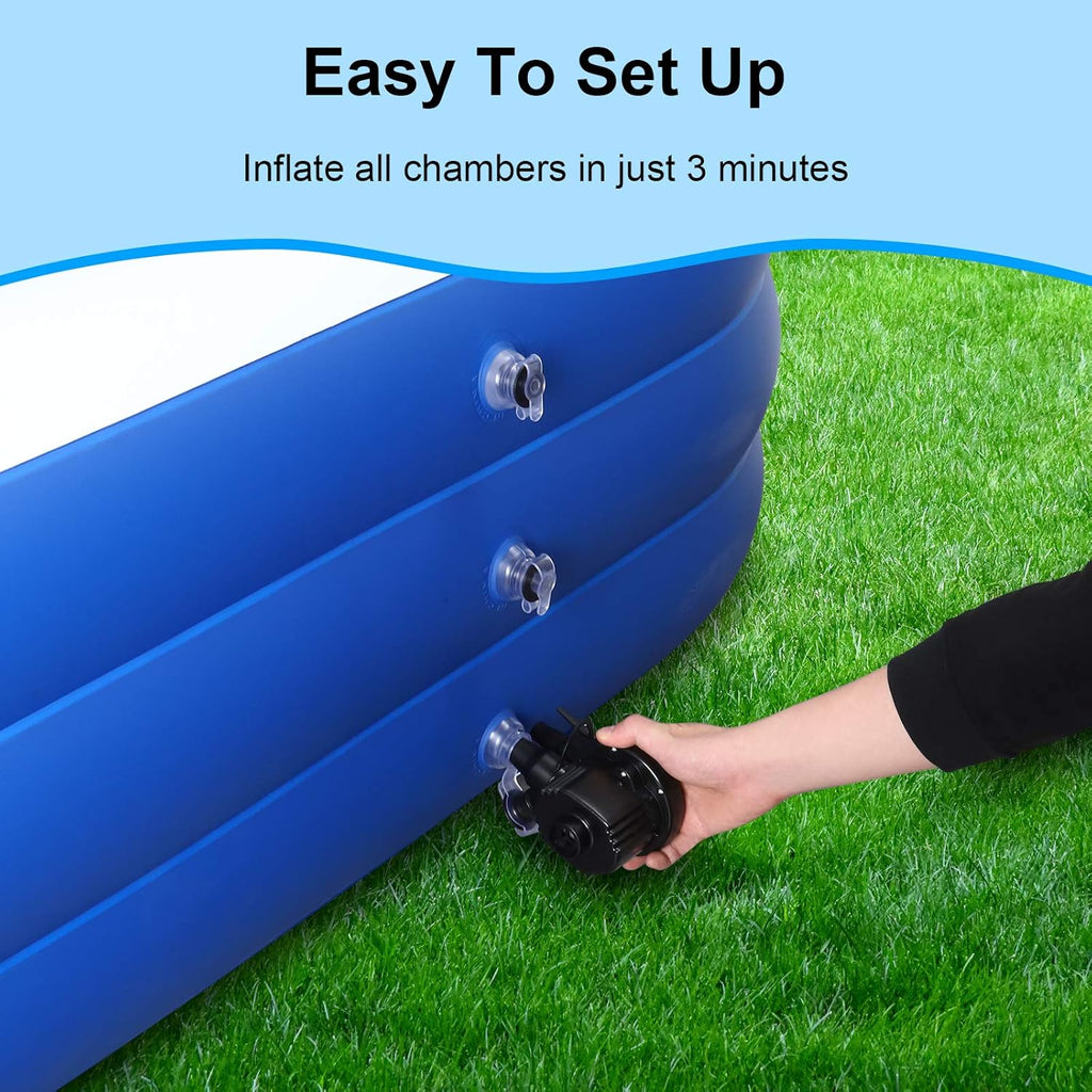 Inflatable Pool for Kids and Adults, 120" X 72" X 22" Oversized Thickened Family Swimming Pool for Toddlers, Outdoor, Garden, Backyard, Summer Water Party wourant