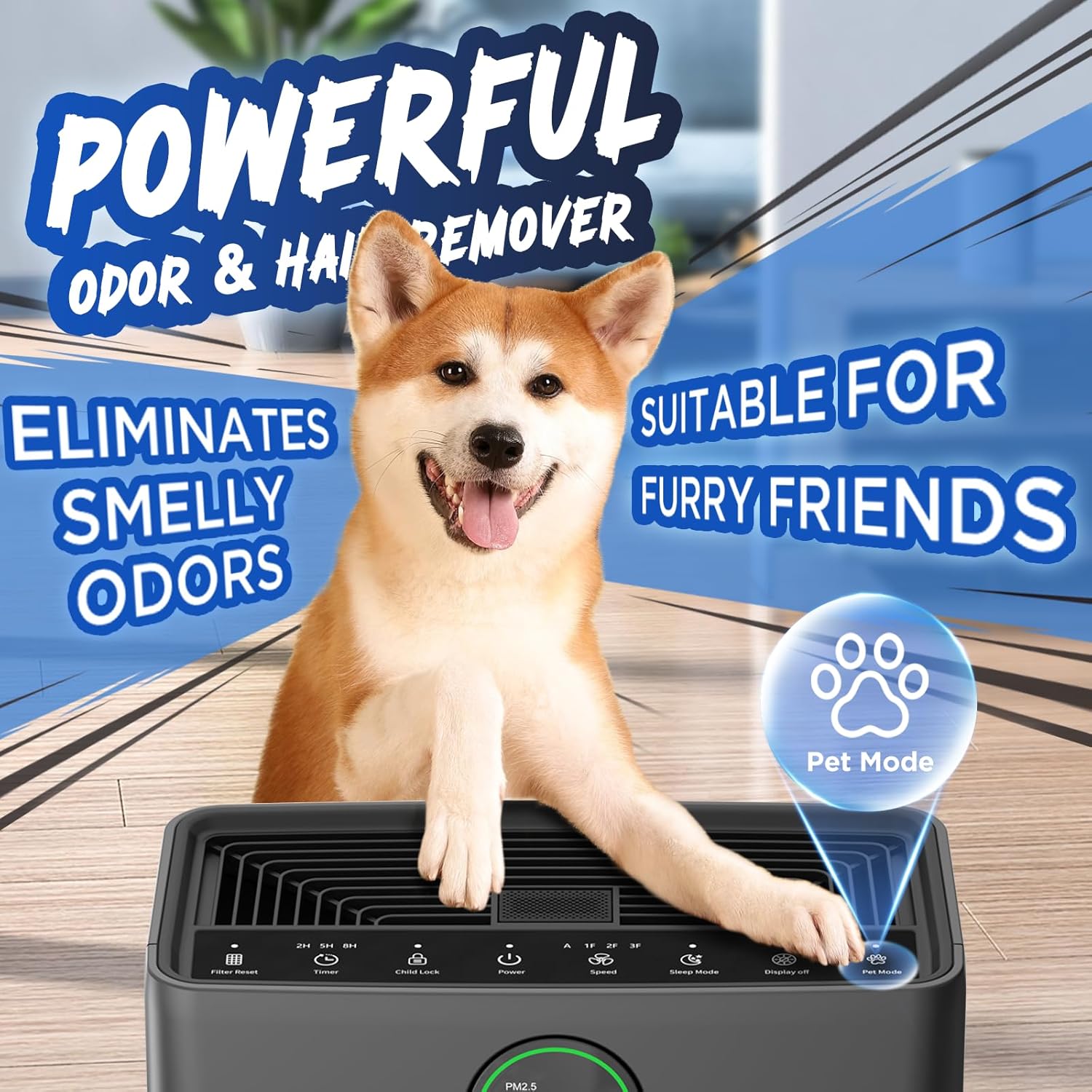 Air Purifiers for Home Large Room up to 2200sq.ft, MOOKA Air purifier for Home Pets with Washable Filter wourant