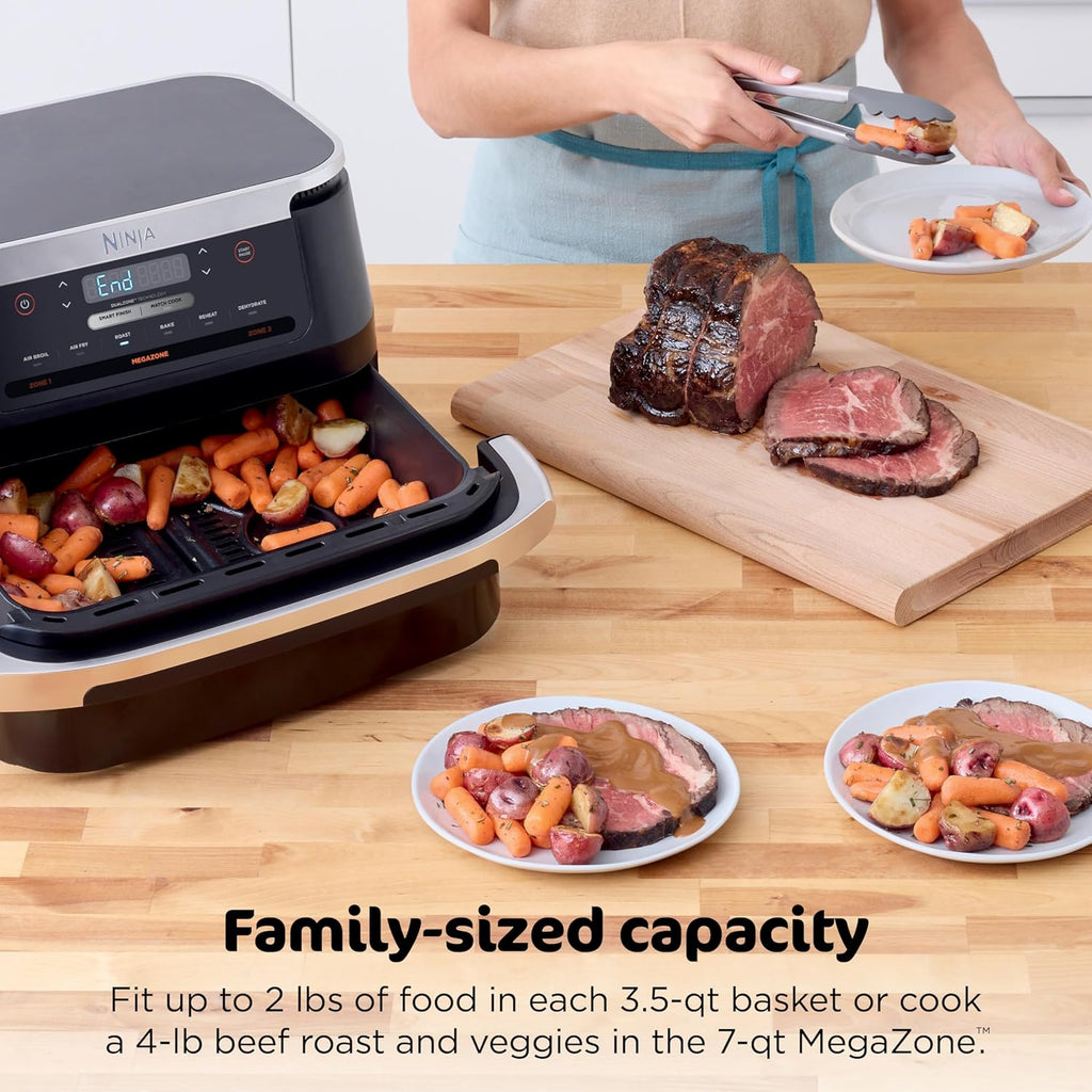 Ninja Foodi 6-in-1 FlexBasket Air Fryer with 7-Quart MegaZone and Basket Divider wourant