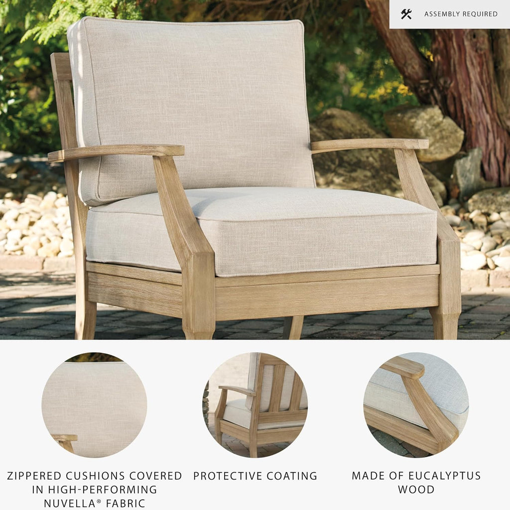 Coastal view outdoor terrace eucalyptus sofa wourant