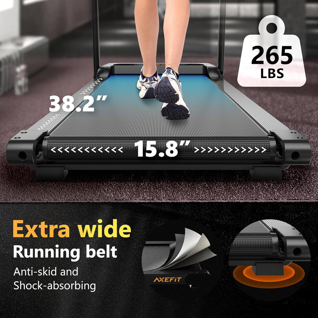 2.5 HP Portable Treadmill with Inclined Walking Pad, Panel and Remote, 4-in-1 Walking Treadmill, 265 lb Capacity wourant