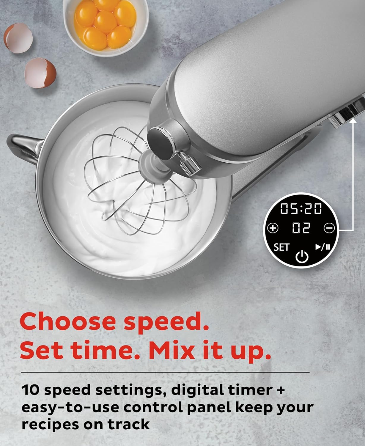 Instant Pot Instant Stand Mixer Pro 600W 10-Speed Electric Mixer with Digital Interface,7.4-Qt Stainless Steel Bowl,Dishwasher Safe Whisk,Dough Hook and Mixing Paddle wourant