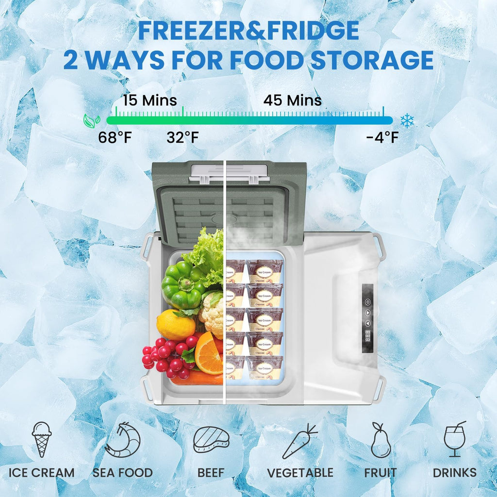 Alpicool 12 Volt Refrigerator 12V Car Fridge 10 Quart Small Car Refrigerator Portable Fridge wourant