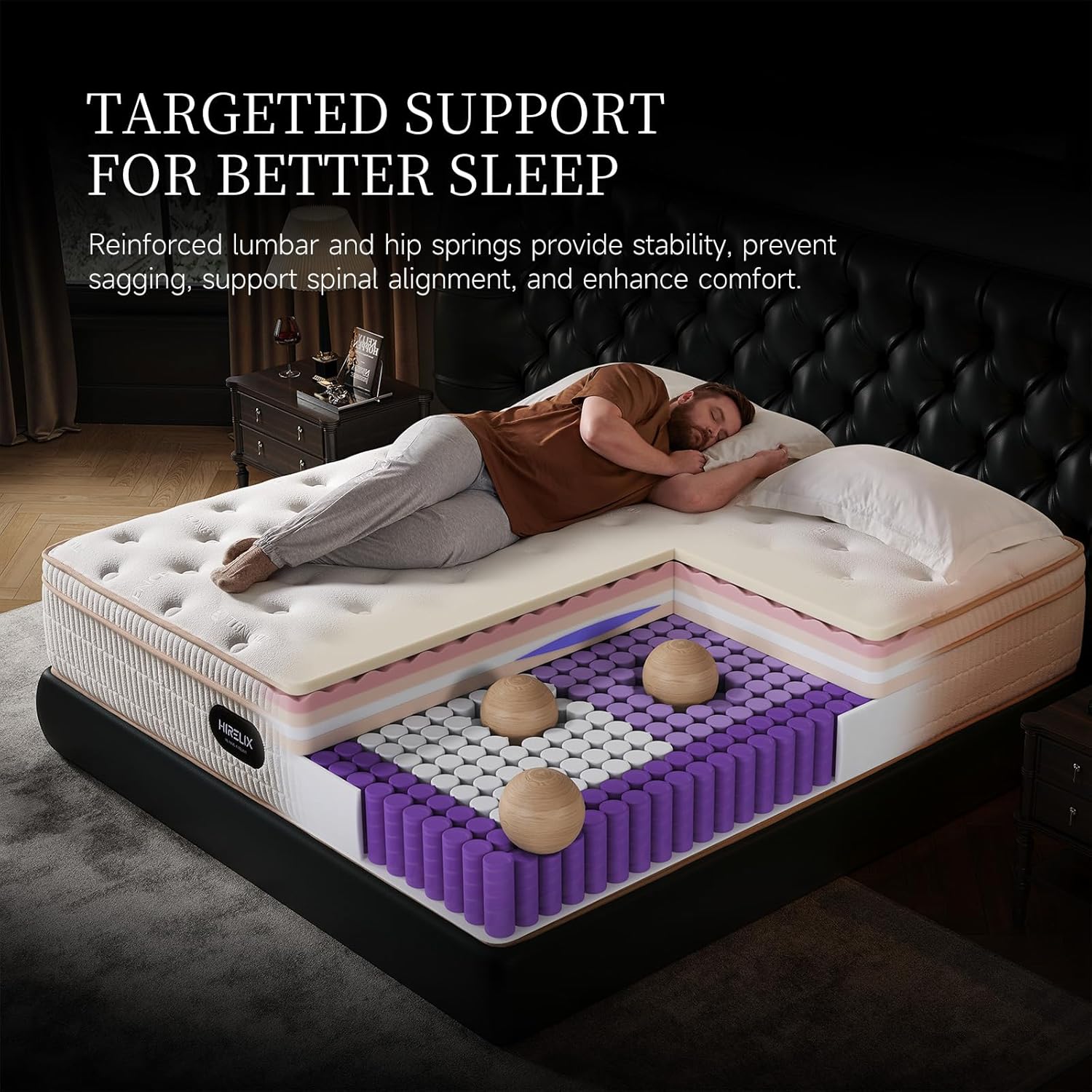 14 Inch Queen Hybrid Mattress, Cooling Gel Memory Foam & Zoned Pocket Coils, Pressure Relief, Motion Isolation, Breathable Bed in a Box, CertiPUR-US Certified wourant