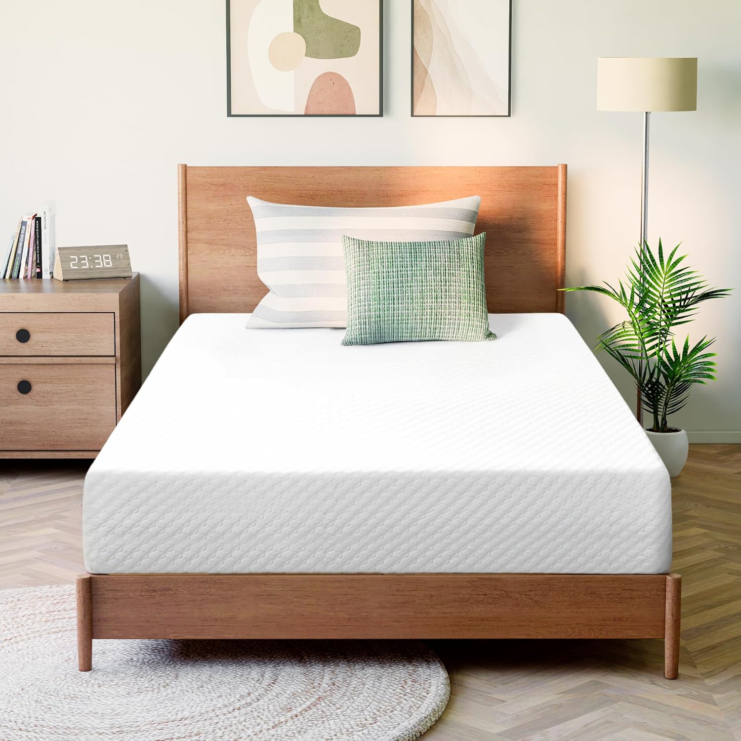 GAESTE 8 Inch Full Cooling Gel Memory Foam Mattress for Cool Sleep Medium Firm CertiPUR-US Certified Foam, Mattress in a Box Pressure Relief Removable Cover No Fiberglass (Full, 8 in) woonhhop