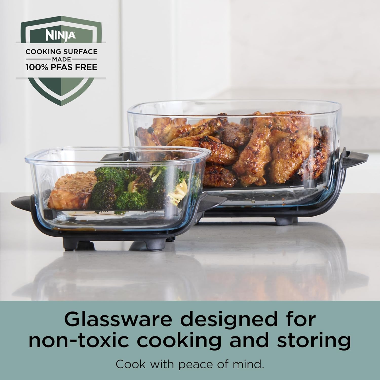 Ninja Crispi 4-in-1 Portable Glass Air Fryer Cooking System wourant