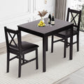 Pazidom Kitchen Table Set 5 Piece Dining Table Set Sturdy Wooden Square Table and Chair wourant