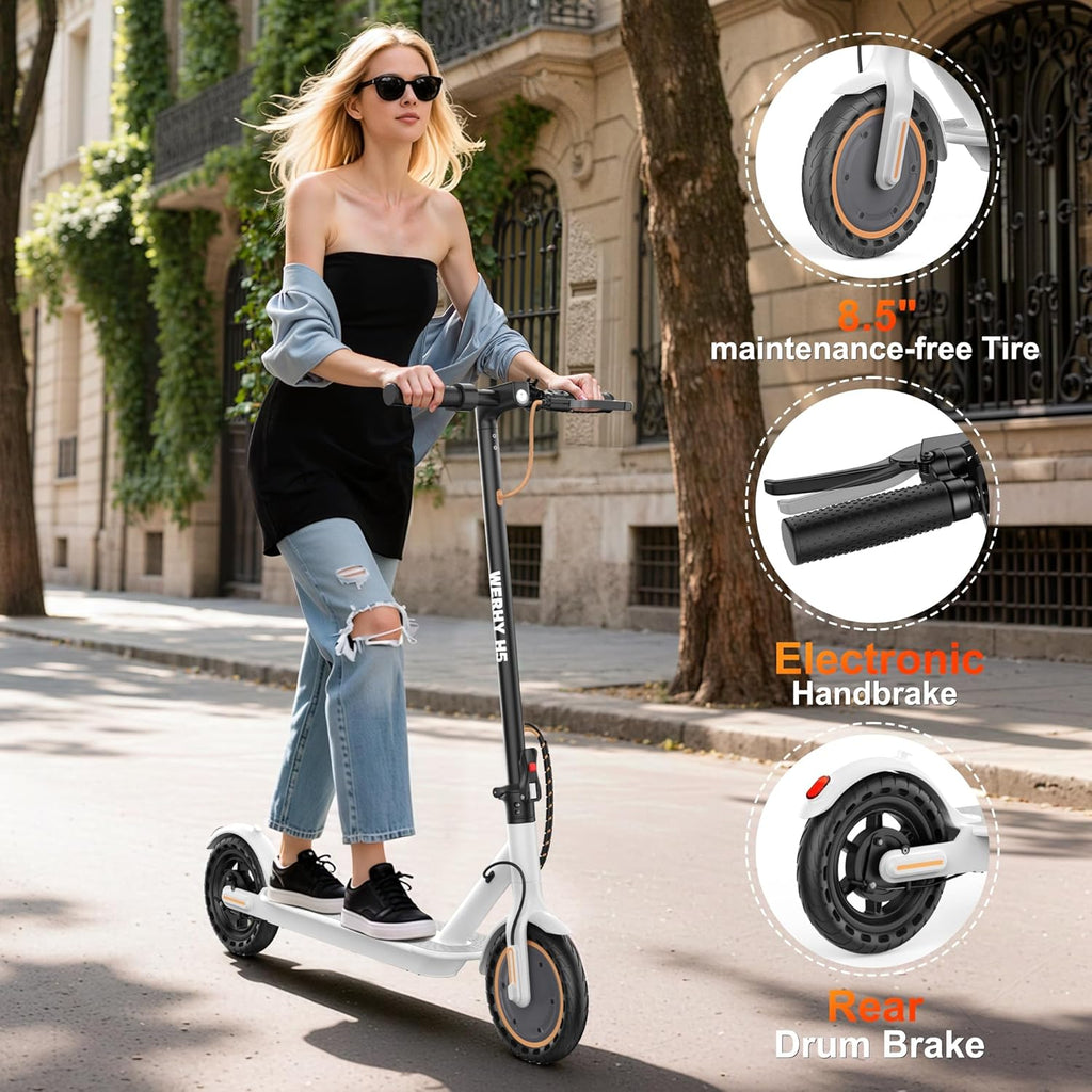 Electric Scooter, 350W/500W Motor, Top Speed 19/22 mph, Max 16/23/28Miles Ranges, Foldable E Scooter for Adults wourant