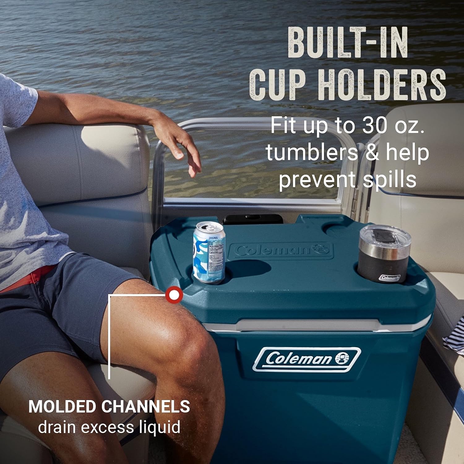 Coleman Classic Series Insulated Portable Wheeled Cooler, Leak-Resistant Outdoor Hard Cooler Keeps Ice up to 5 Days, 100-Quart wourant