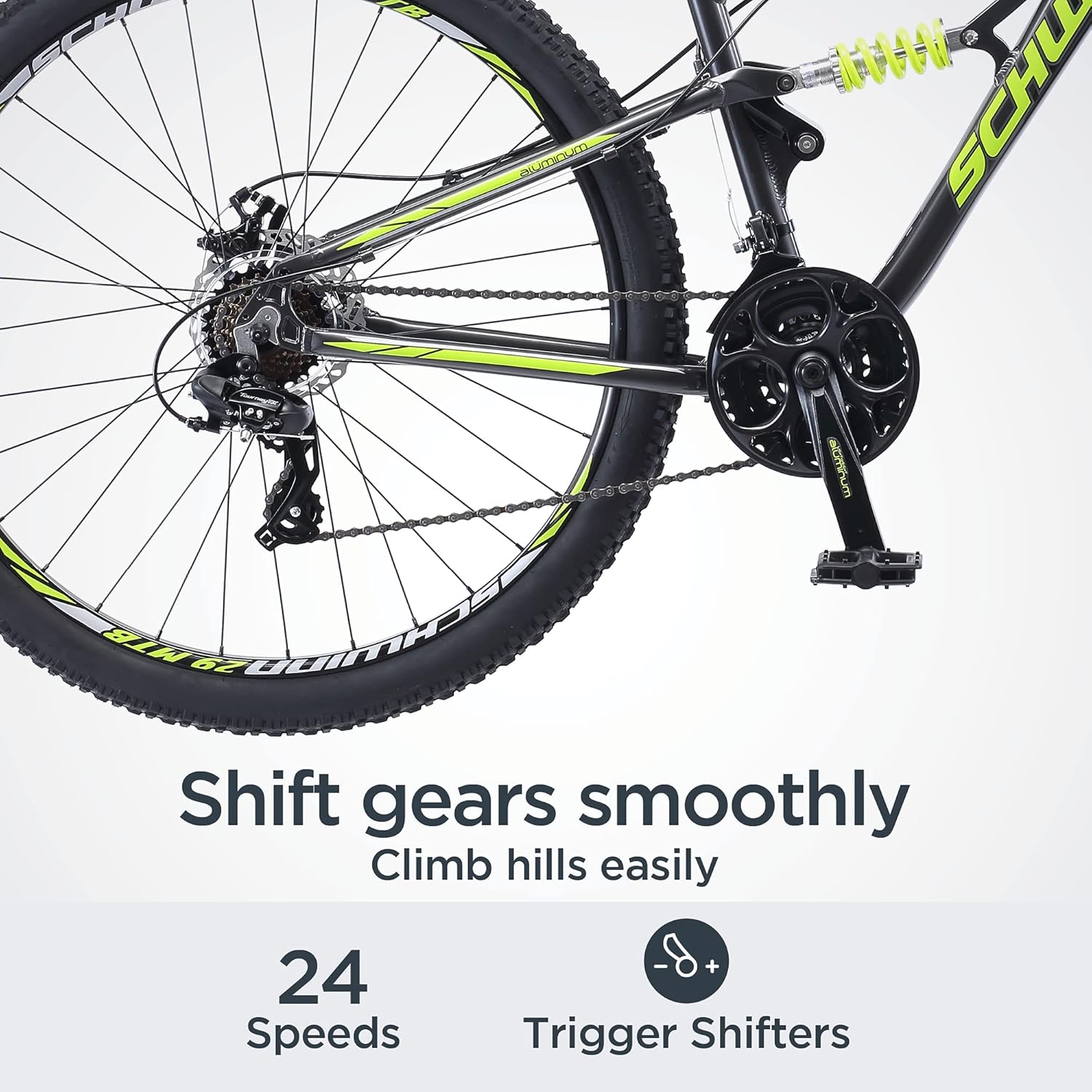Schwinn Traxion Mountain Bike for Adult Men Women, 29-Inch Wheels, Full Suspension