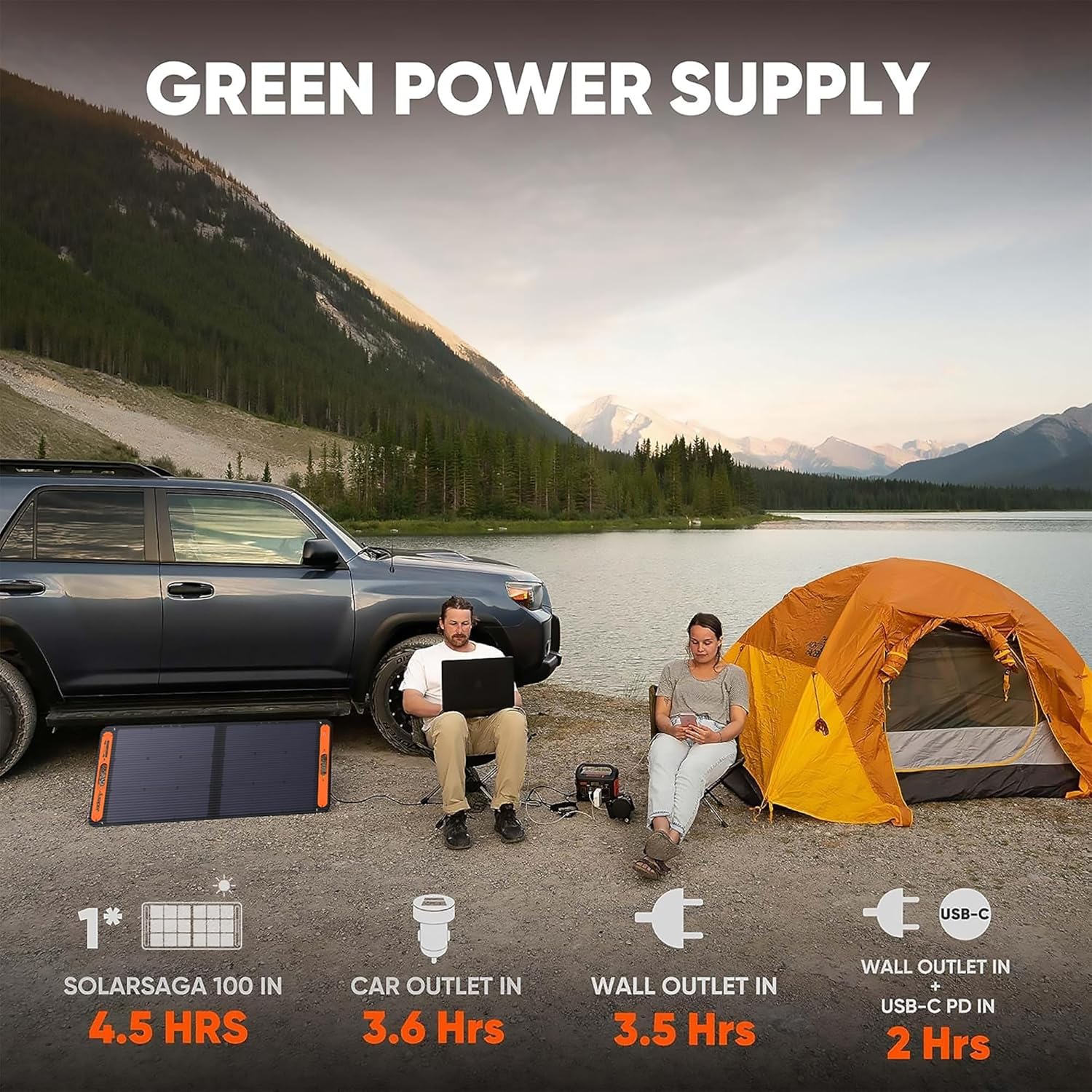 Portable Power Station Explorer 300, 293Wh Backup Lithium Battery, Solar Generator for Outdoors Camping Travel Hunting Blackout (Solar Panel Optional) wourant