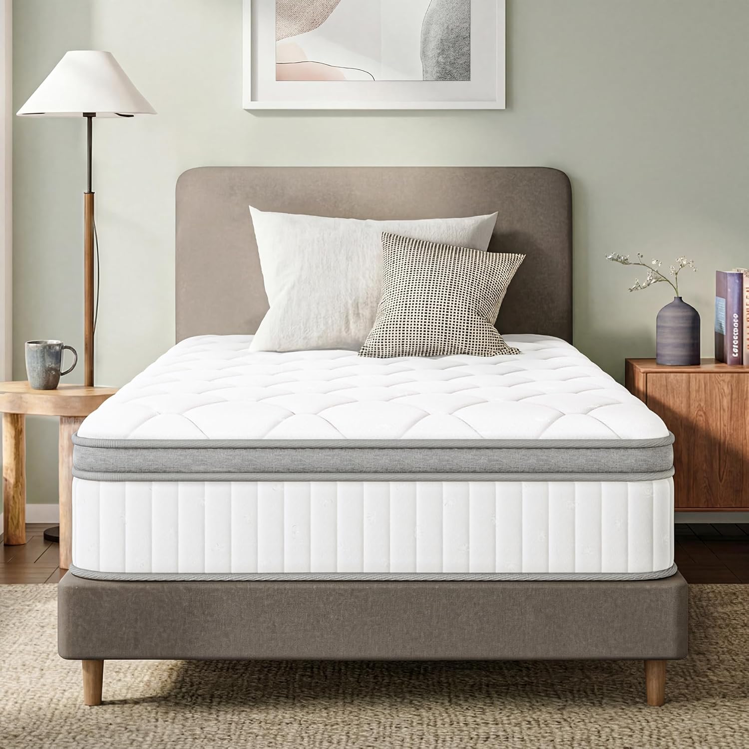 GAESTE 8 Inch Full Cooling Gel Memory Foam Mattress for Cool Sleep Medium Firm CertiPUR-US Certified Foam, Mattress in a Box Pressure Relief Removable Cover No Fiberglass (Full, 8 in) woonhhop