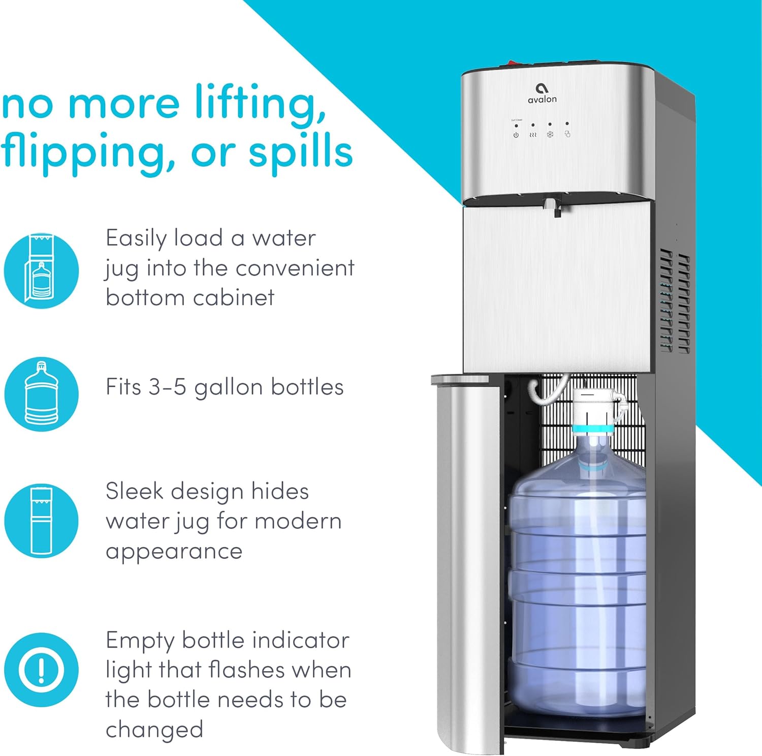 Avalon Limited Edition Self-Cleaning Water Dispenser - 3 Temperature Settings wourant