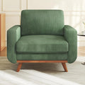 Vesgantti 68" Loveseat Sofa - Green, Comfy Corduroy with Spring Cushion, Solid Wood Frame, Modern Deep Seat, Bedroom & Living Room, Office Couch wourant