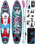 Inflatable wide SUP board with SUP carrying bag, hand pump, 10L waterproof bag and adjustable paddle wourant