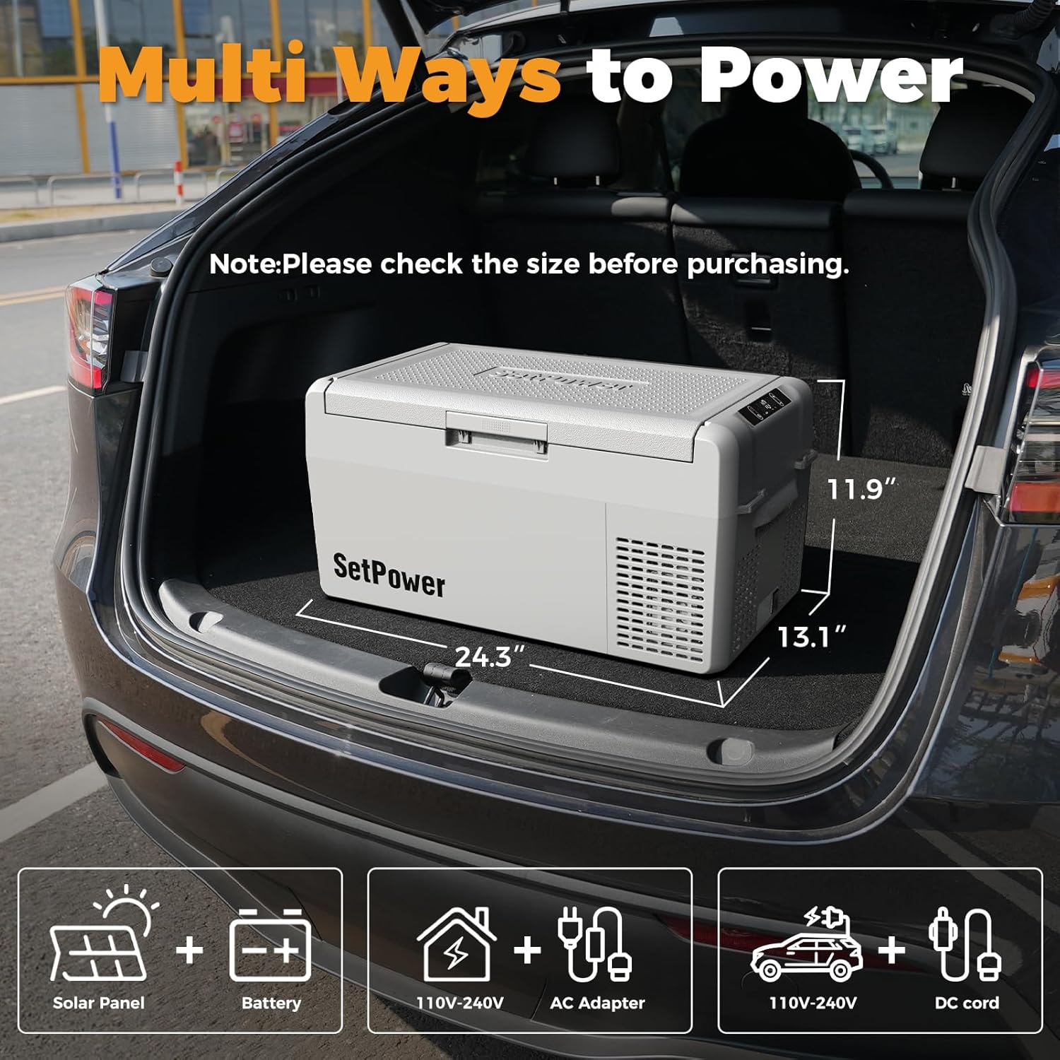 12V Refrigerator 21 Quart Portable Freezer 50 Hours Keep Cool,Electric Cooler for Vehicles Car Refrigerator 12V Portable Fridge for Car Camping Truck Van RV SUV Road Trip Travel RF20 wourant