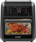 CHEFMAN ExacTemp 12-Quart Air Fryer Integrated Smart Cooking 28 Touchscreen Presets wourant