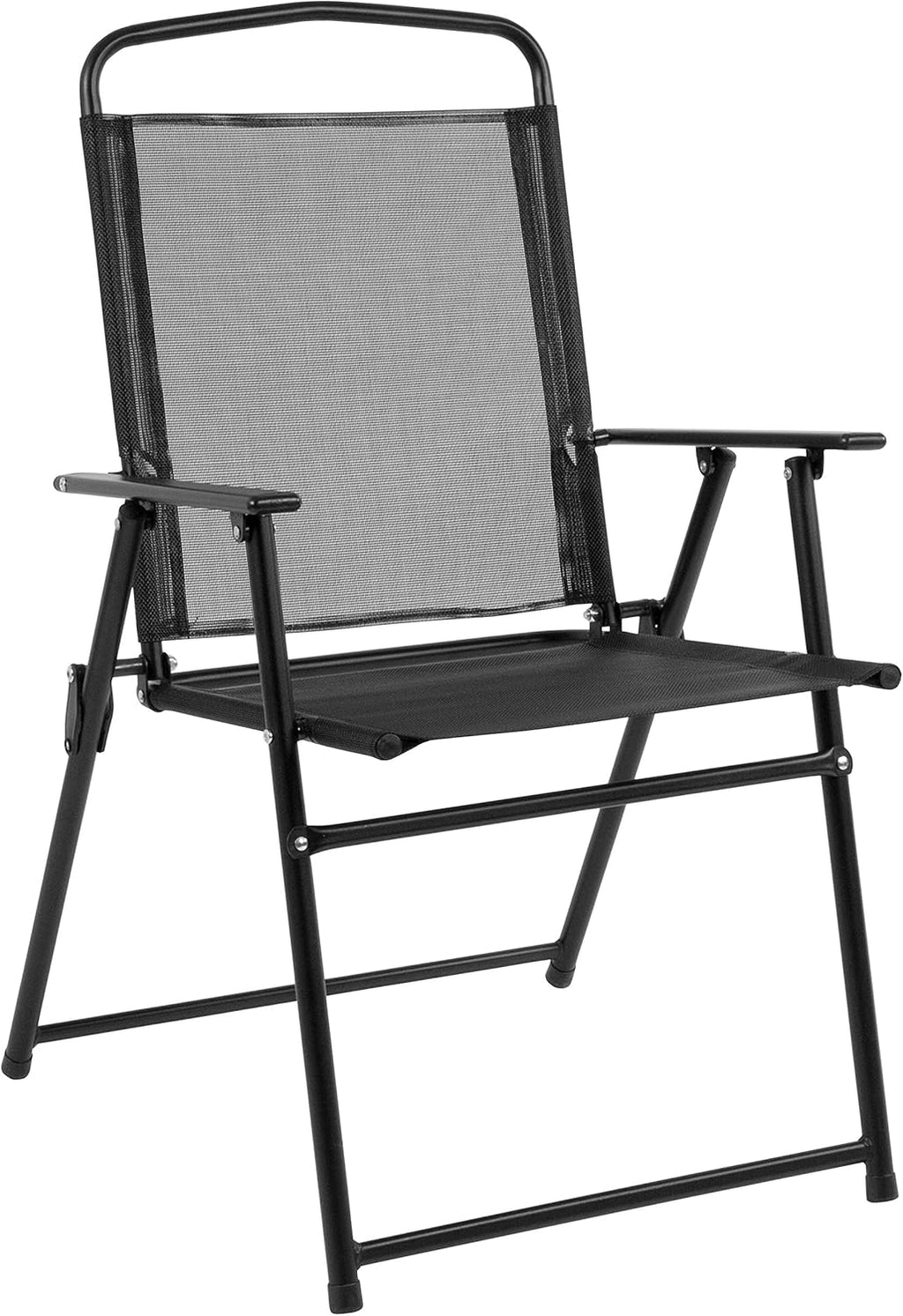 EMMA + OLIVER 6 Piece Brown Patio Garden Set with Umbrella Table and Set of 4 Folding Chairs wourant