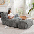 Hobestluk Big Bean Bag Lounger Chairs Large Beanbag Chair for Adults Bean Bag Sofa Memory Foam wourant