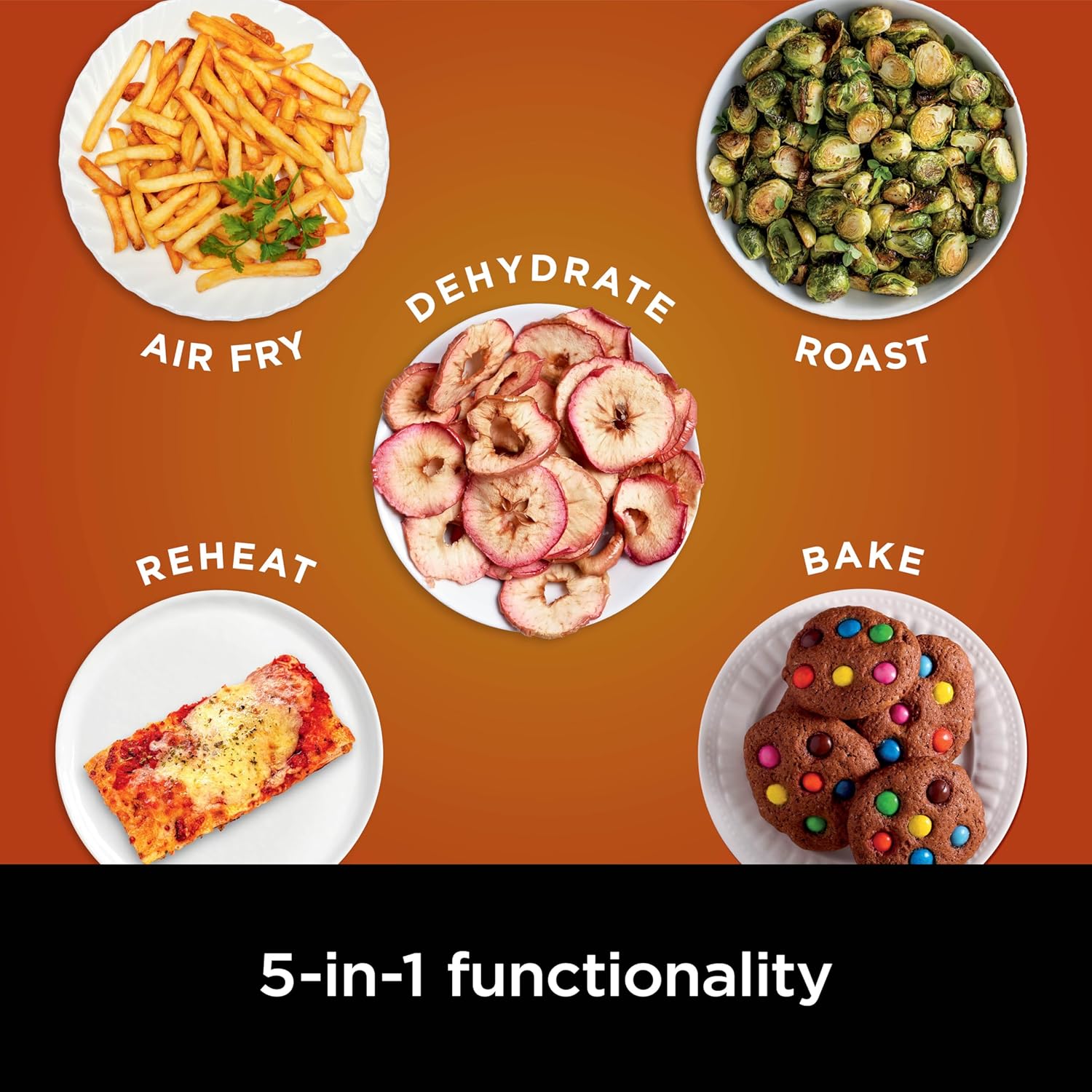 Ninja Air Fryer Pro 4-in-1 with 5 QT Capacity, Air Fry, Roast, Reheat, Dehydrate, Air Crisp Technology with 400F for hot, 120 Volts, Nonstick Basket & Crisper Plate, Grey, AF141 wourant