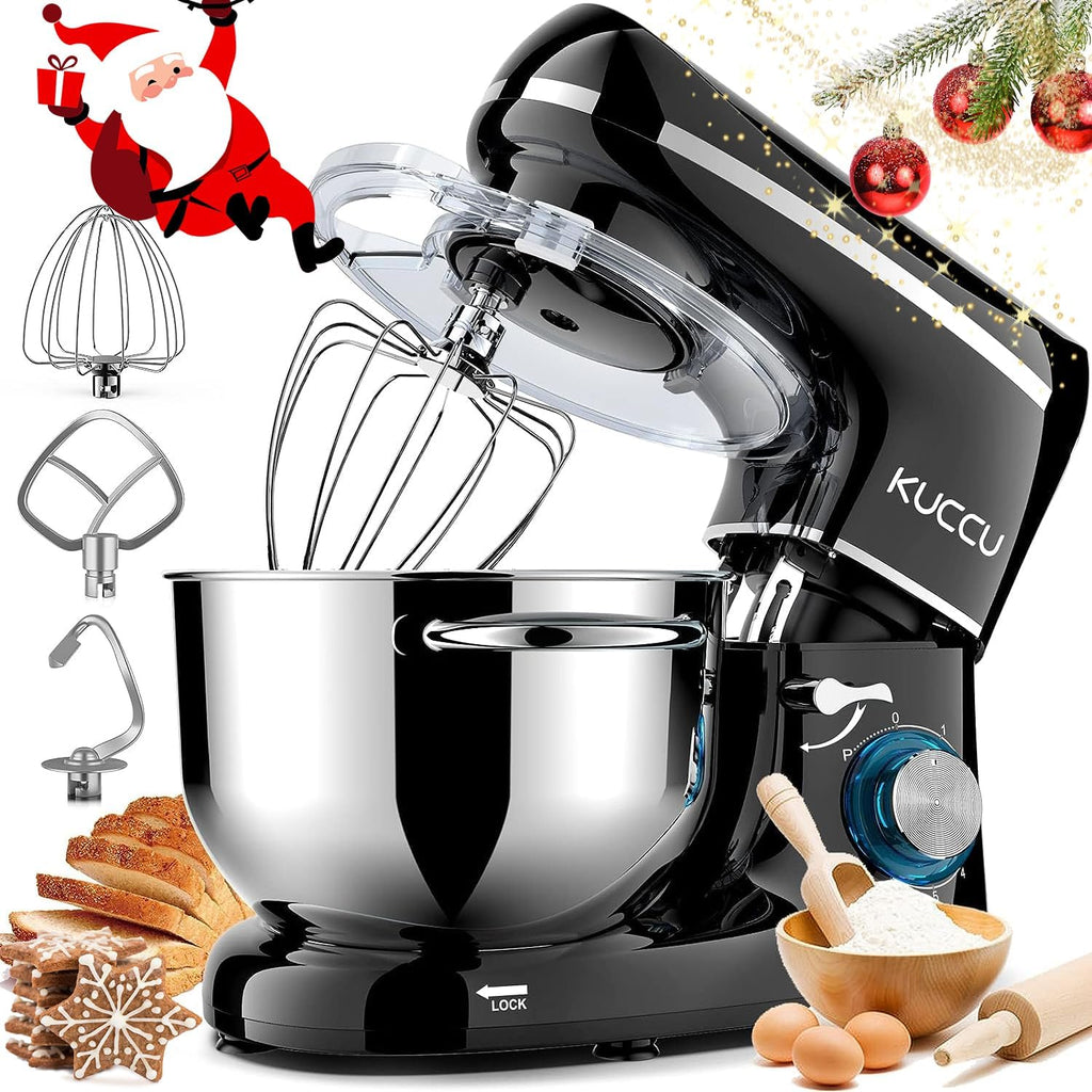 Stand Mixer 6.5 Qt 660W 6-Speed Tilt-Head Food Dough Mixer, Kitchen Electric Mixer with Stainless Steel Bowl,Dough Hook,Whisk, Beater, Egg white separator wourant