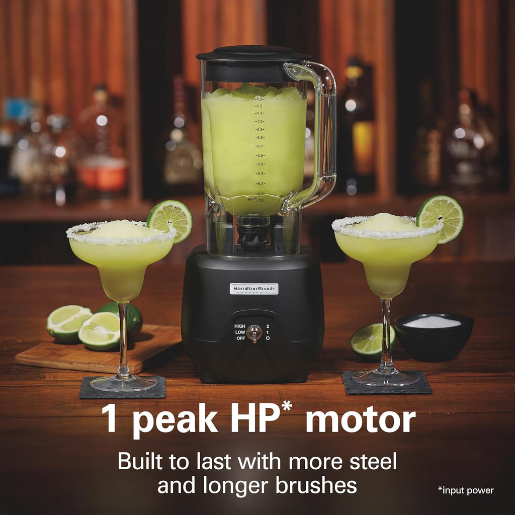 Hamilton Beach Commercial 908R 44Oz Bar Blender, 2 Speed, 1 HP, Black (HBB908R) wourant