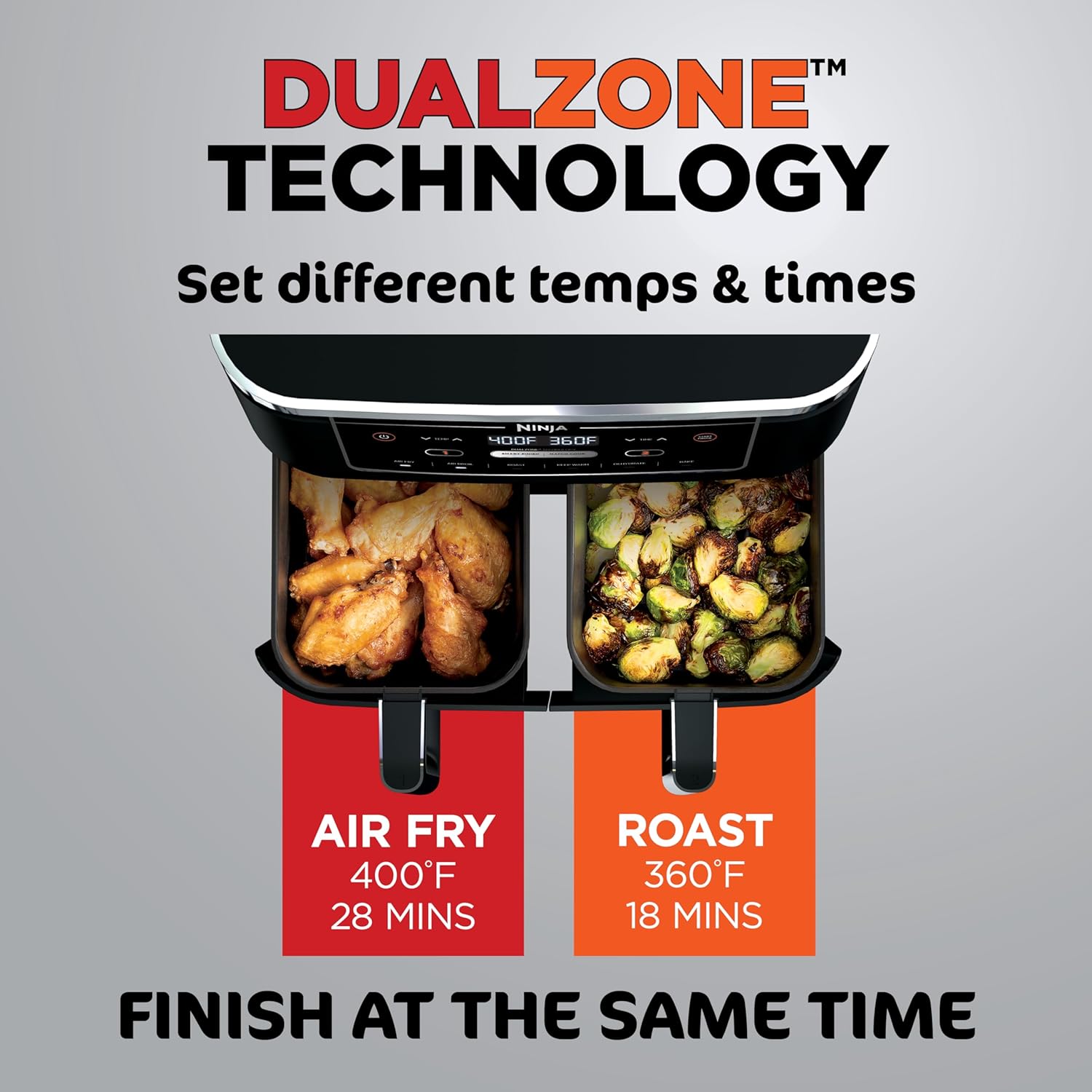 Ninja Foodi 6-in-1 FlexBasket Air Fryer with 7-Quart MegaZone and Basket Divider wourant