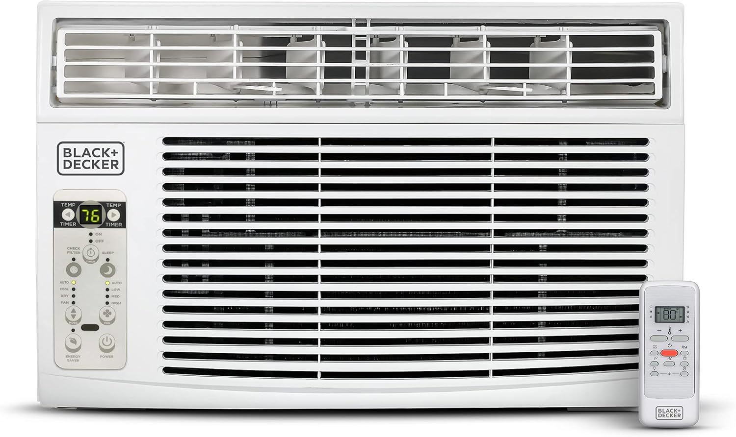 BLACK+DECKER Window Air Conditioner 5000 BTU, Cools Up to 150 Square Feet, AC Unit with Mechanical Controls, Manual Fan Only and Cool Settings, BD05MWT6, White wourant