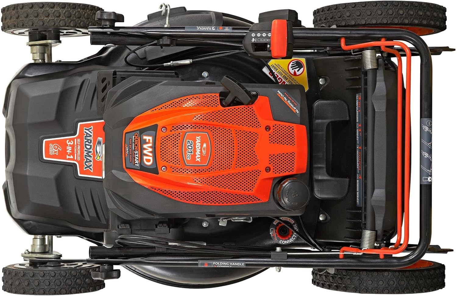 YARDMAX 22 in. 201cc Select PACE 6 Speed CVT High Wheel FWD 3-in-1 Gas Walk wourant