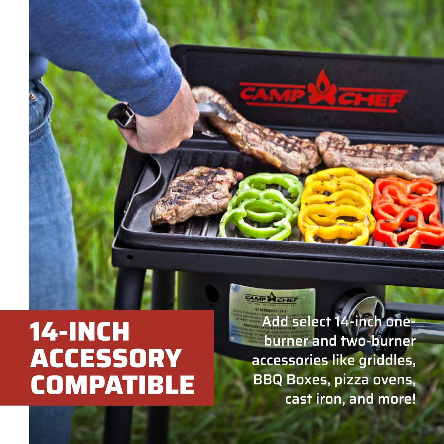 Camp Chef EX60LW Explorer 2 Burner Outdoor Camping Modular Cooking Stove wourant
